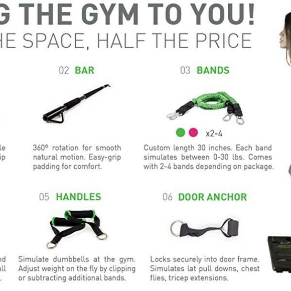 BodyBoss Portable Gym Extra 4 Resistance Band Gift - Picture 12 of 13